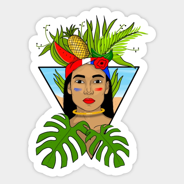 Woman Dominican Sticker by Mentecz